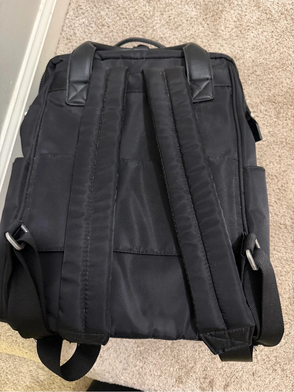 Baggallini Black Nylon Backpack with Top Handles